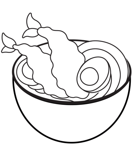 Noodle Soup Coloring Page